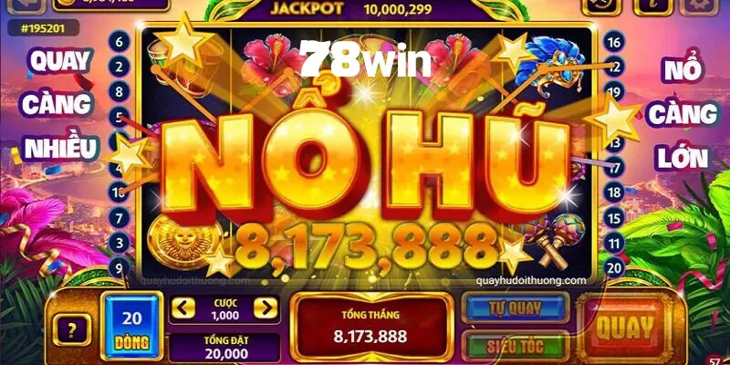 Nổ Hũ 78win - Điểm Đến Săn Hũ Đổi Thưởng Hàng Đầu 2025 1 Các loại hình nổ hũ 78win mới có thiết kế vô cùng đẹp mắt và độc đáo
